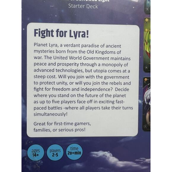 Galatune Dawn Of Borrowed Light Card Game by Adam Wik 2016 Starter Deck, New - Picture 3 of 6